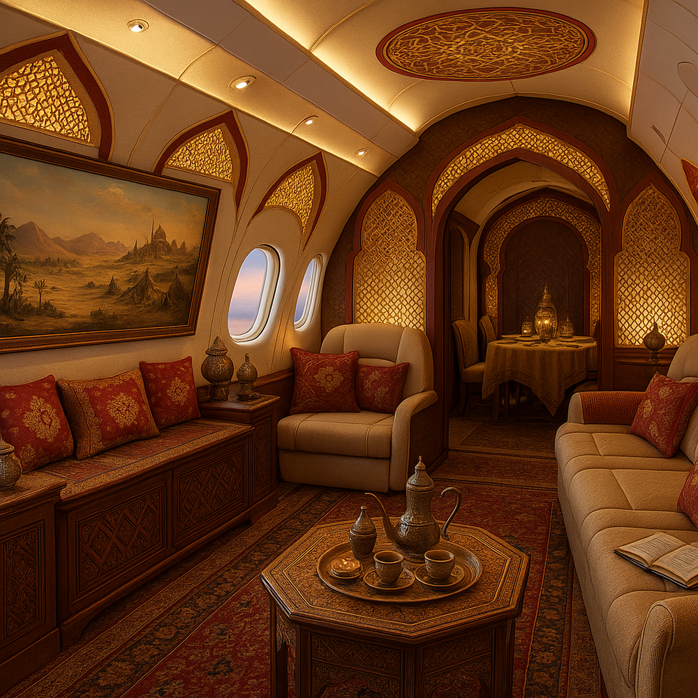 كلام الصورة: تجارب غامرة وفخامة مطلقة مفصلة على مقاس رؤية وخيال مالك الطائرةالمصدر: AI Generated/GPT