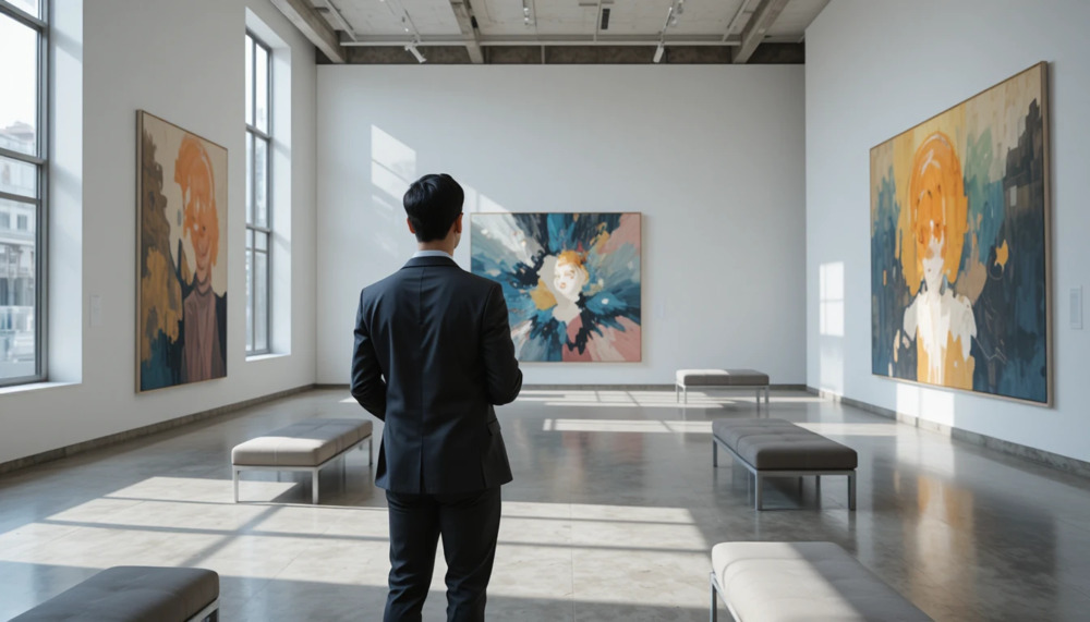 الفن كنافذة على عالم الاثرياء واستثماراتهم المصدر: Piclumen Ai