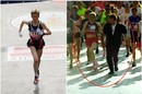 مشهد غير أخلاقي من رجل مع فتاة خلال ماراثون للجري (فيديو)