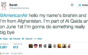 تغريدة طفلة «مازحة» تستنفر «أمريكا»