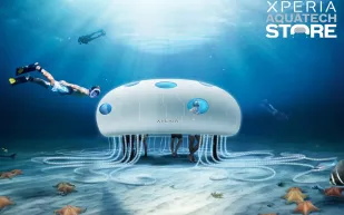 سوني للاتصالات النقالة تكشف النقاب عن متجر Xperia Aquatech تحت الماء سوني للاتصالات النقالة تكشف النقاب عن متجر Xperia Aquatech تحت الماء