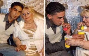 شاب تونسي يتزوج عجوزا بريطانية أحبها "من أول نظرة"