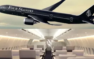 صور...إقلاع طائرة “The Four Seasons”الفاخرة