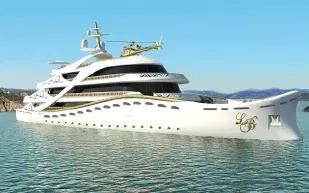 بالصور:يخت "الجمال" مصنوع من الذهب والاحجار الكريمة 