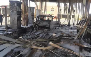 هرب من تسديد قيمة الوقود فأشعل حريقاً في محطة بالسعودية