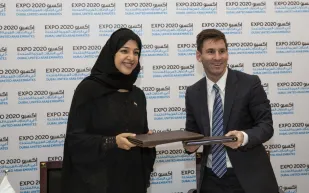 دبي تعين ليو ميسي سفيرا لمعرض "expo 2020"