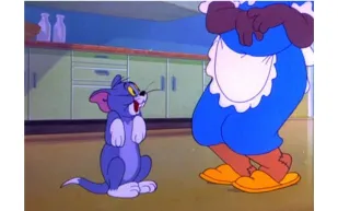 من هي المرأة السمراء التي لم يظهر وجهها في سلسلة توم وجيري؟