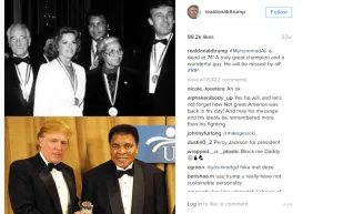 ما هي قصة اللكمة التي وجهها كلاي لترمب قبل وفاته