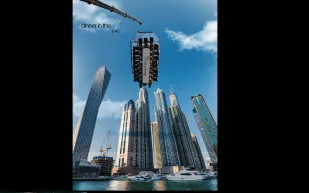 المطعم المعلق في دبي موقع جديد بين السماء والارض 