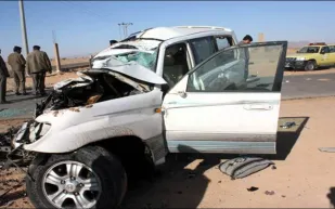 فيديو|مصير قائد السيارة الذي تعرض لحادث بطريق عرفات بالرياض