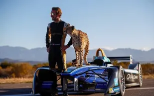 شاهد| سيارة سباق تنافس فهد 