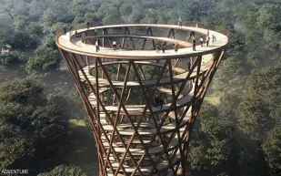 في عمل معماري رائع.. الدنمارك تشيد ناطحة سحاب خشبية في منطقة غابات