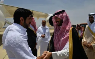 ولي عهد دبي يصل إلى جدة (صور) 