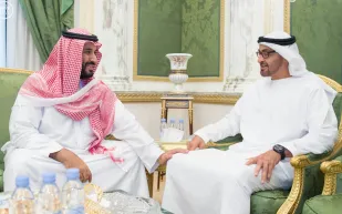 الأمير محمد بن سلمان يستقبل ولي عهد أبو ظبي في جدة