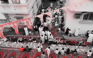 شاهد/ أطول مائدة إفطار في الطائف صدقة عن شهداء الواجب  