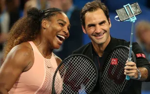 ليله لا تنسى.. فيدرر وسيرينا في ملعب واحد (فيديو)