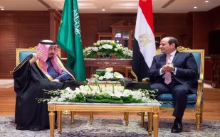 مأدبة عشاء تكريمًا لخادم الحرمين.. تعرف على تفاصيل جلسة المباحثات بين الرئيس السيسي والملك سلمان .. صور