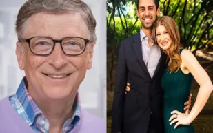 خطفت الأنظار بجمالها .. الصور الأولي لابنة بيل جيتس وخطيبها العربي