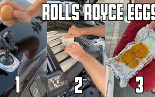 الطهي على محرك رولز رويس..أغرب ابتكارات أثرياء العالم (فيديو)