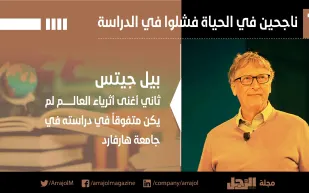 إنفوجراف| 7 ناجحين في الحياة فشلوا في الدراسة