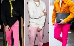 مزيج من الجرأة والأناقة.. شاهد مشاهير العالم ببناطيل وردية أنيقة