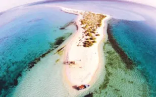 لقطات خلابة لجزيرة أم شجيرات في تبوك (فيديو)