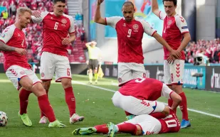 أول تصريح من اللاعب كريستيان إريكسن بعد نجاته من الموت