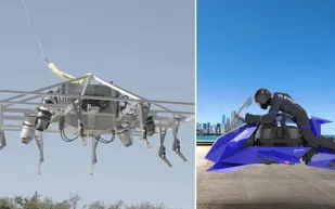 أول دراجة نارية طائرة في العالم تكمل رحلتها الأولى (فيديو)‎