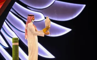 بيع صقرين بـ 443 ألف ريال في المزاد الدولي لمزارع إنتاج الصقور (صور)