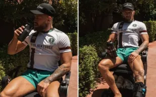 لماذا قرر ماكغريغور خوض نزال على كرسي متحرك؟ (صور)