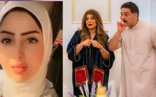 هل هربت طليقة شهاب جوهر من الكويت؟! (فيديو)