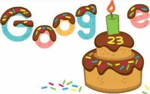 كيف احتفل جوجل بعيد ميلاده الـ 23 (فيديو) 