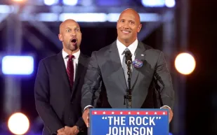 46 % من الأمريكيين يرشحون «ذا روك» لرئاسة أمريكا !