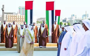 زواج نجل ولي عهد أبوظبي في حفل زفاف جماعي (صور) 