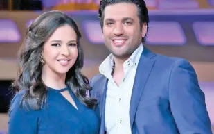 رسالة من حسن الرداد إلى ايمي سمير غانم من موسم الرياض 