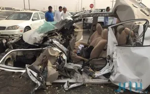 حادث سير في محافظة صبيا ممرضة سعودية تقدم موقفًا إنسانيًا في محافظة صبيا