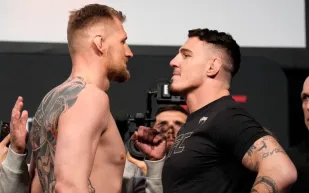 المصارع الروسي ألكسندر فولكوف والبريطاني توم أسبينال نزال شرس بين المصارع الروسي فولكوف والبريطاني أسبينال بدورة «UFC Fight Night 204»