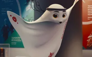 «لاعيب».. تميمة كأس العالم 2022 بالزي الخليجي 