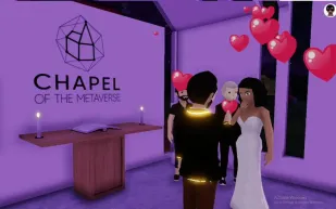 أول حفل زفاف افتراضي في دبي