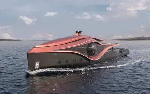 يخت فاخر له عيون زجاجية ضخمة بـ 600 مليون دولار