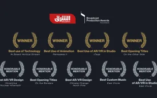 الشرق للأخبار تفوز بتسع من جوائز إنتاج البث لعام 2022 