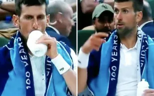 ماذا استنشق «جوكوفيتش» من الزجاجة البيضاء في ويمبلدون؟ اللاعب يجيب