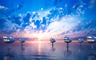 لحياة فاخرة فوق الماء.. منازل عائمة للبيع بـ 1.5 مليون دولار