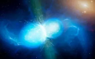 لأول مرة في التاريخ.. تصوير مذهل لاصطدام نجمين على بعد  20 مليار سنة ضوئية (فيديو) 