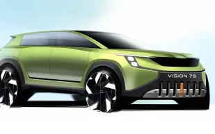 «سكودا» تنشر صورًا تشويقية لسيارتها الكهربائية «Vision 7S» 