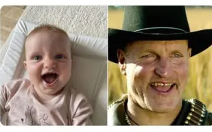 النجم العالمي وودي هارلسون يثير جدلًا واسعًا بسبب طفلة تشبهه تمامًا