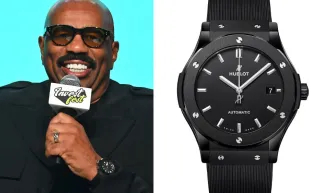 ستيف هارفي يرتدي ساعة هوبلو فاخرة بمهرجان في جورجيا