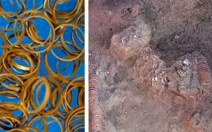 العثور على خواتم ذهبية مذهلة في مقبرة تعود للعصر النحاسي في رومانيا