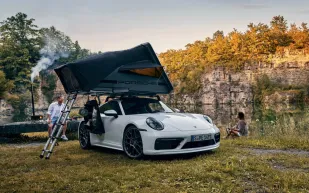 «Porsche» تقدم تقنية جديدة في سياراتها لمحبي المغامرة والتخييم (فيديو)