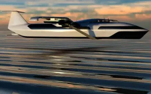 «seagliders».. أول قارب بالعالم يطفو فوق الماء ويطير بالجو